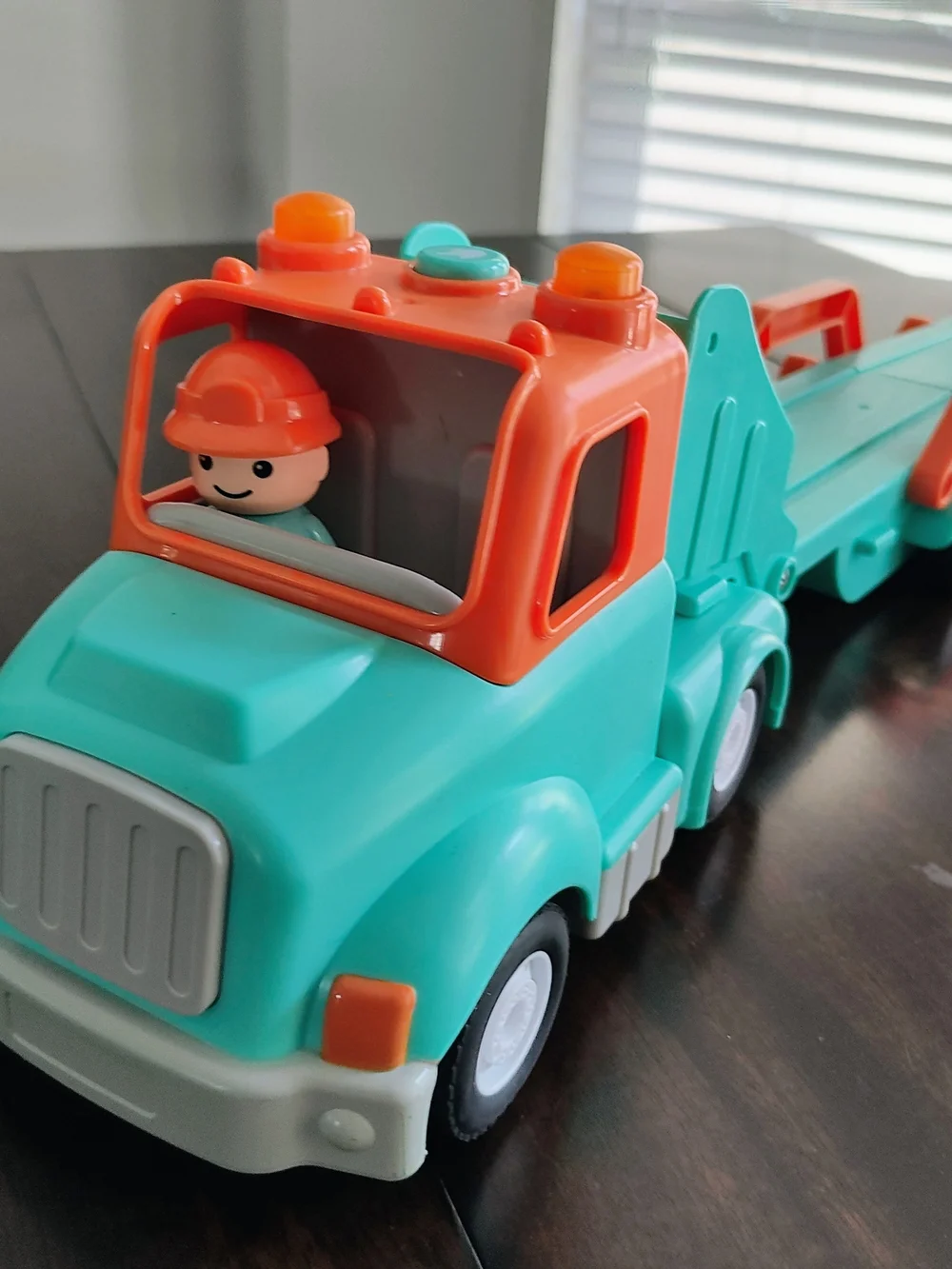 Toddler Dump Truck Toy - Aqua and Orange